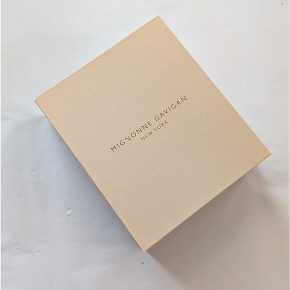 NWOT Mignonne Gavigan Madeline Metallic Leather Sequin Wing Earrings - Picture 2 of 5